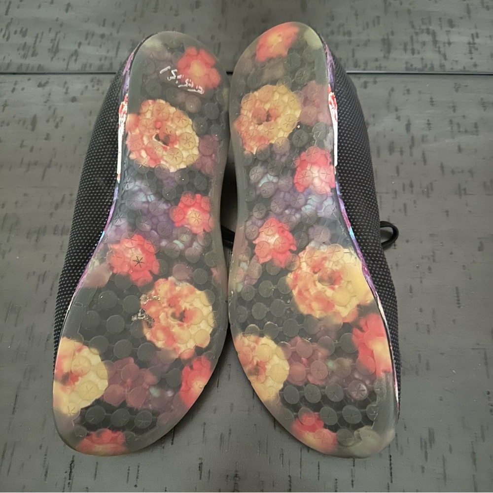 NoBull Men’s Black and Floral Trainers - Picture 6 of 7